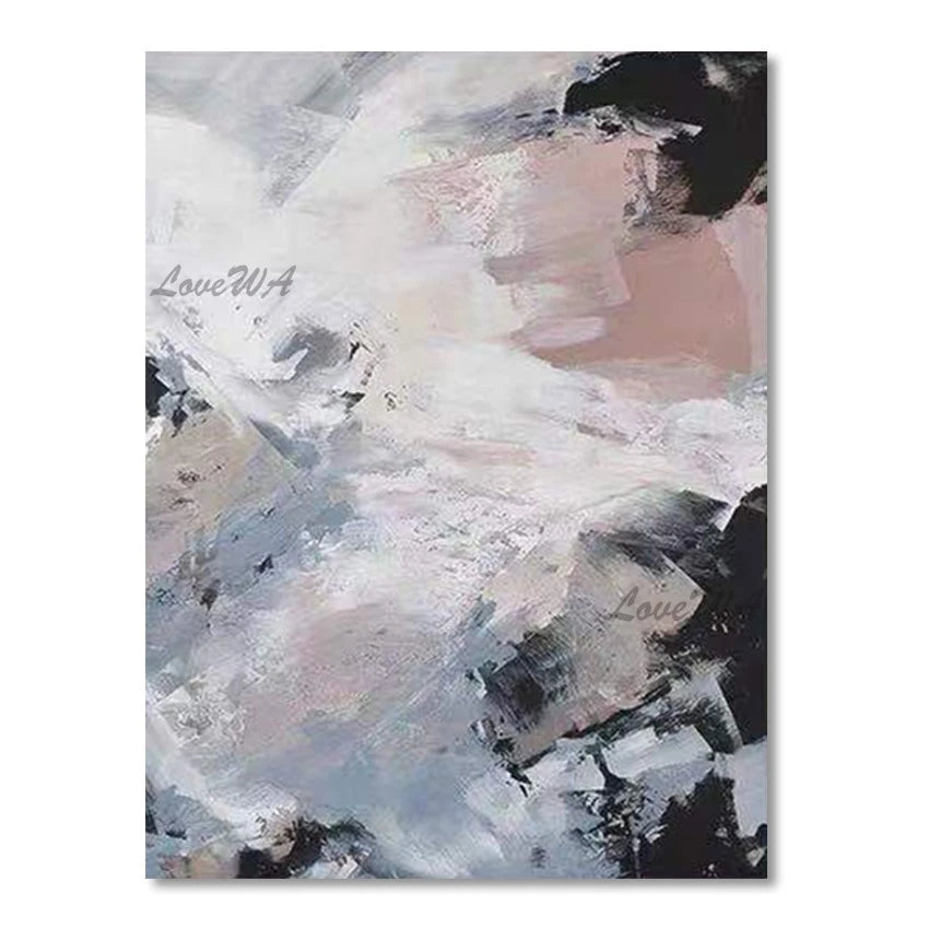 Simple Abstract Oil Painting Art Canvas, Hand Painted Paintings, Modern House Wall Decor, Hotel Decoration Artwork